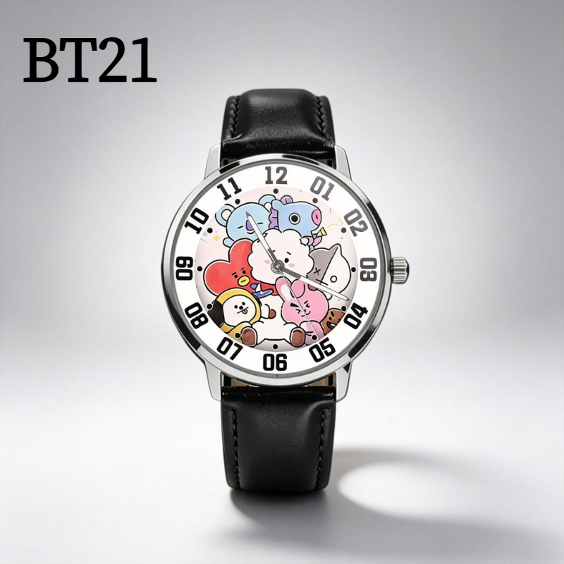 Anime Merchandise Wholesale - BT21 cartoon cute student watch kawaii