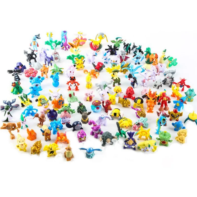 Anime Merchandise Figure - 2-3CM Pokemon Anime Figure Pikachu Cute