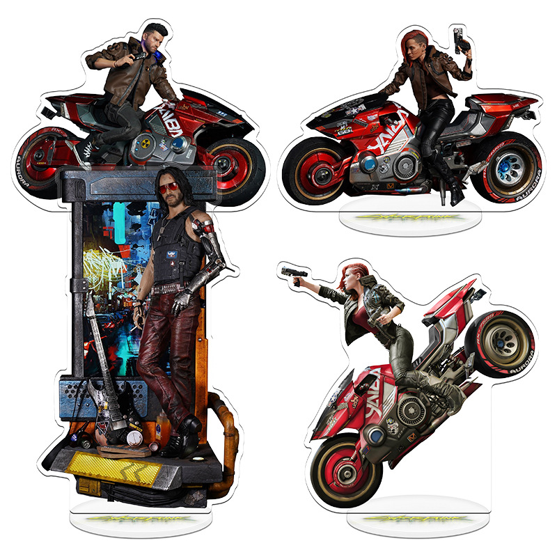 Anime Merchandise Keychain - Cyberpunk 2077 V Game Merchandise Stand