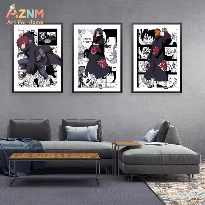 Anime Merchandise Posters - 1pc frameless Canvas Paintings New Anime
