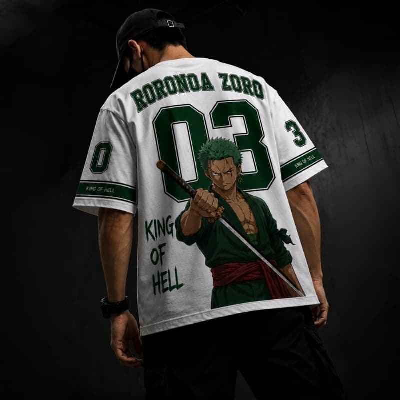 Anime Merchandise For Kids - One Piece Roronoa Zoro Trendy Jersey