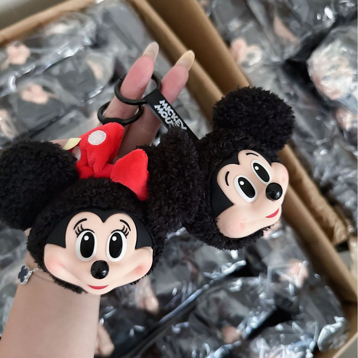 Mickey Minnie Plush Doll Keych - đánh giá và giá Anime Merchandise Keychain
