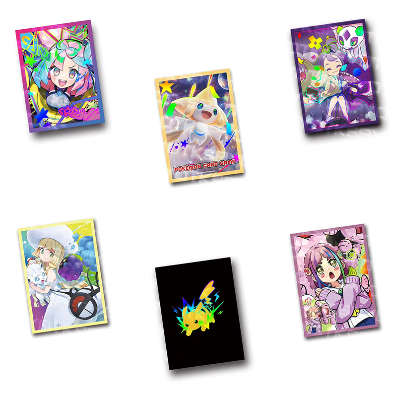 60Pcs/Set 67x92mm Anime Pokemo - đánh giá và giá Collector Card Sleeve