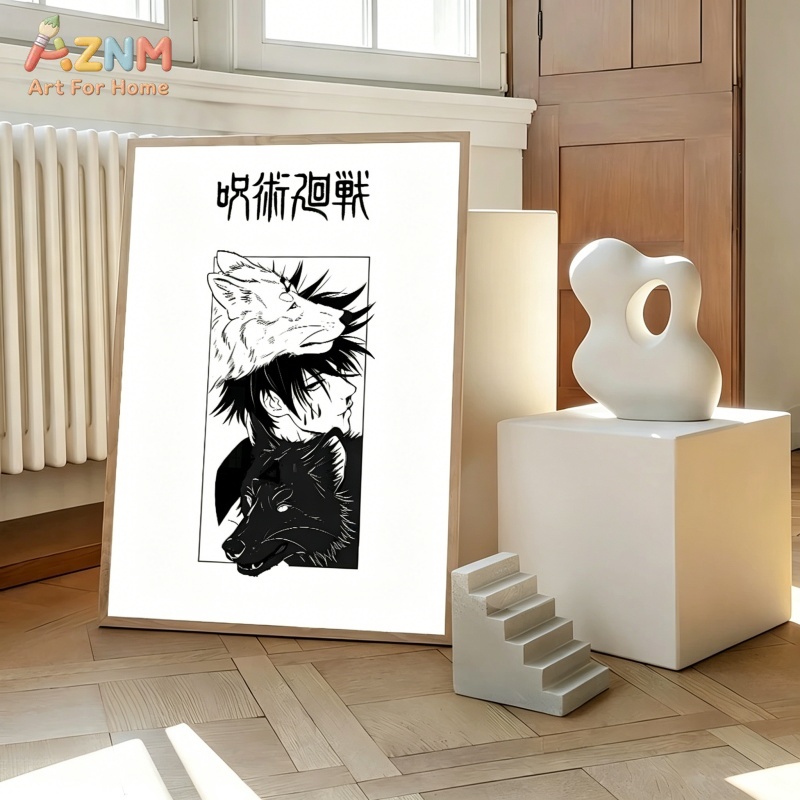 AZNM Jujutsu Kaisen Black Whit - đánh giá và giá Anime Merchandise Posters