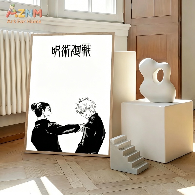 AZNM Jujutsu Kaisen Black Whit - đánh giá và giá Anime Merchandise Posters
