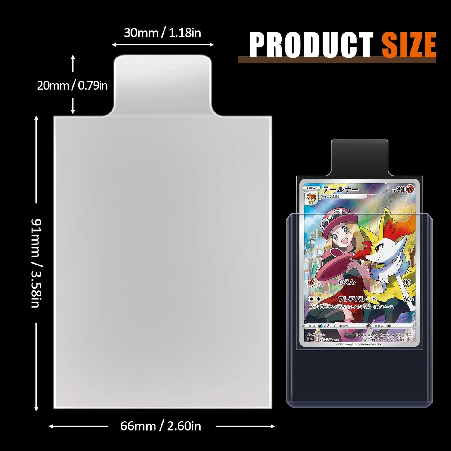 100-500Pcs Transparent Raised  - đánh giá và giá Collector Card Sleeve