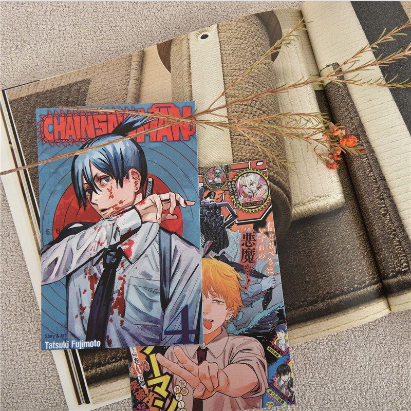 10Pcs Japenese Anime Chainsaw  - đánh giá và giá Anime Merchandise Posters